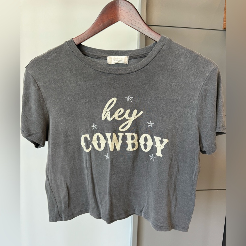 Altar’d State • Hey Cowboy Crop Top • Vintage Black